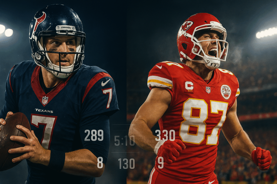 Texans vs Kansas City Chiefs Match Player Stats