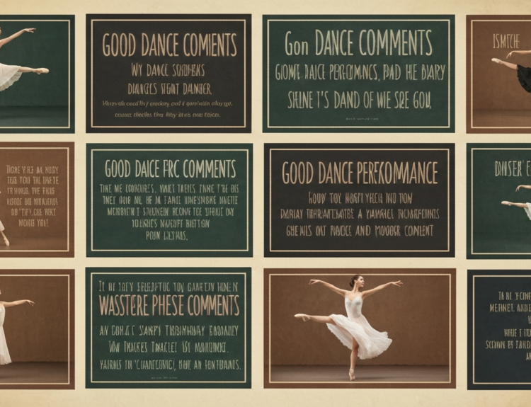 Good Dance Performance Comments