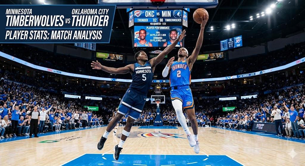 Timberwolves vs Oklahoma City Thunder Match Player Stats