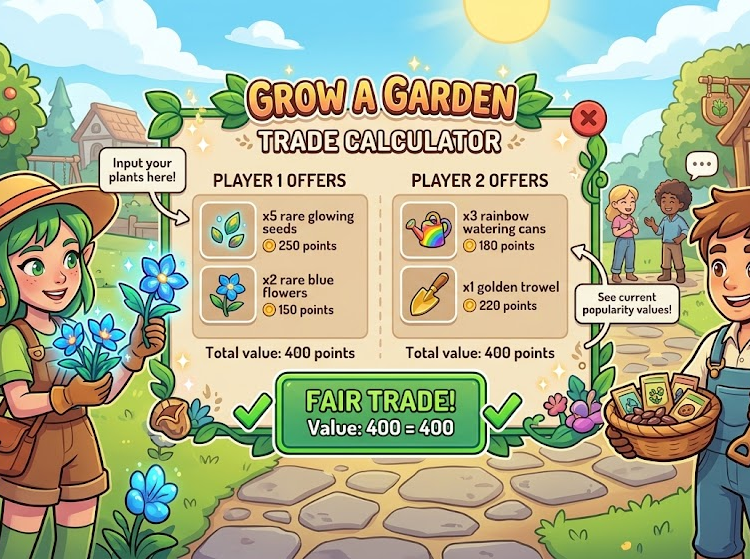 Grow a Garden Trade Calculator